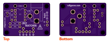 Rullywow JFET tester boards